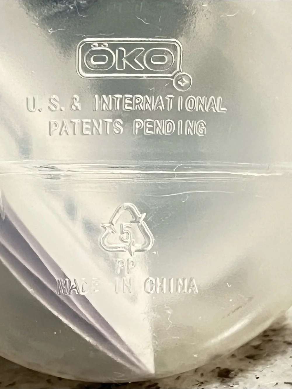 ÖKO H2O 650ml Level II Water Filter Bottle BPA Free New w/ Directions Camping
